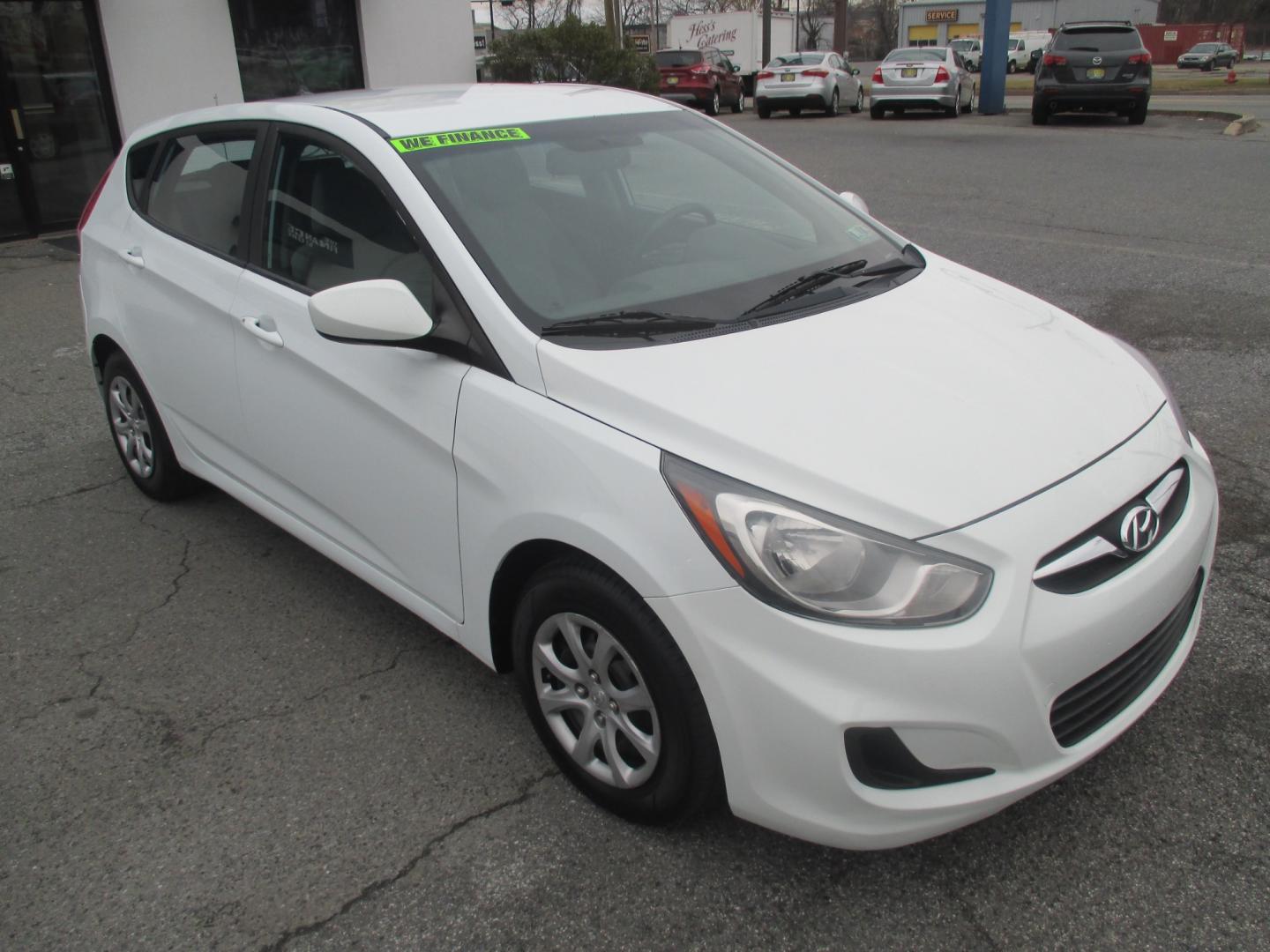 2012 WHITE Hyundai Accent GS 5-Door (KMHCT5AE1CU) with an 1.6L L4 DOHC 16V engine, located at 1254 Manheim Pike, Lancaster, PA, 17601, (717) 393-9133, 40.062870, -76.323273 - Photo#2